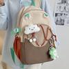 Korean Cute Schoolbag Female High Capacity Junior and Senior High School Students' Schoolbags Leisure Joker Backpack Light Travel Backpack.