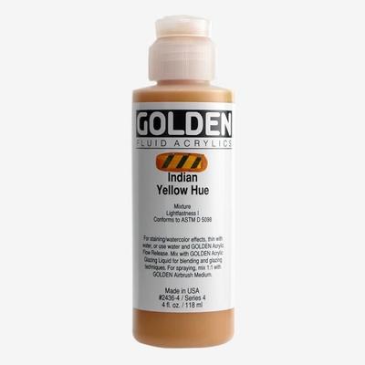 Acrylic Paint - GOLDEN - Indian Yellow Hue - 119ml - Professional - Mixed