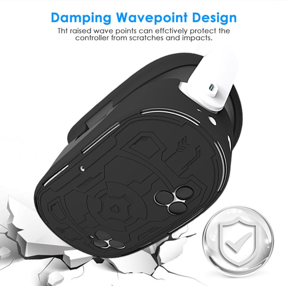 Silicone Protective Cover Shell Case For Meta Quest 3s VR Headset Head Face Cover Eye Pad Handle Grip Button Cap VR Accessories