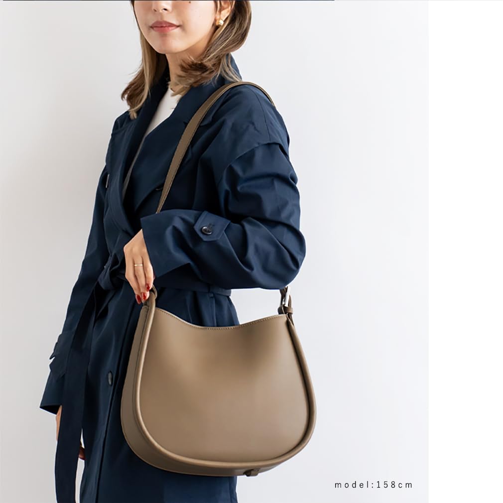 Vita Felice Belt Handle Shoulder Bag for Women [VITAFELICE] 2-way inb-10084p (Gray Beige)