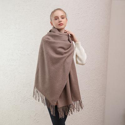 Imitatie Kasjmier Sjaal voor Dames Herfst en Winter Warme Heren Wol Kasjmier Sjaal Winter Effen Kleur Koreaanse Stijl Grote Sjaal voor Koppels