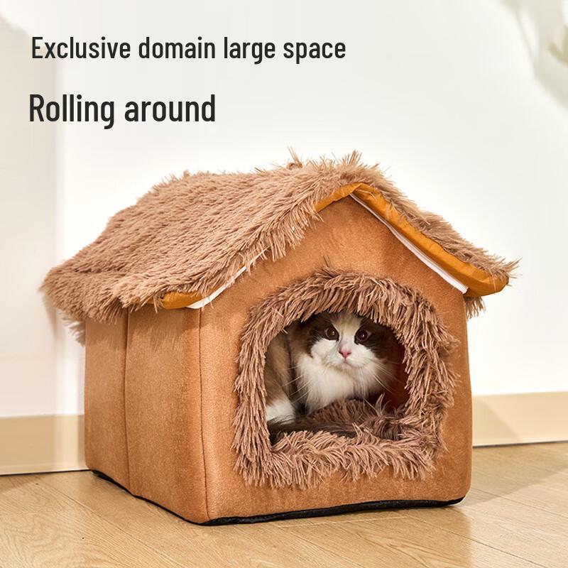 All-Season Cute Pet House Bed