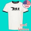 BSA Classic Motorcycle Men#039;s Ringer Black Size S To 3XL Unisex T-Shirt
