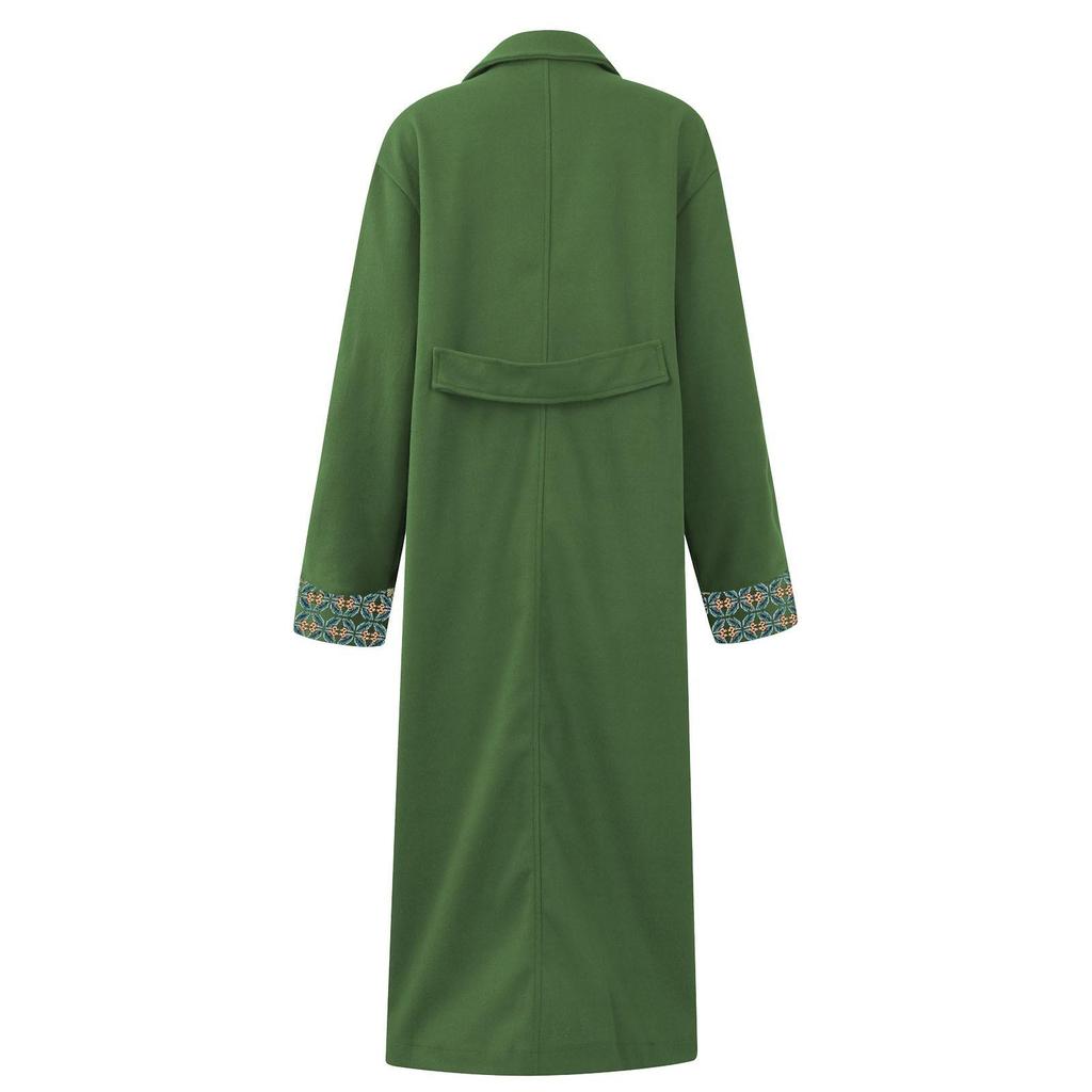 Γυναικεία Μόδα Leisure Παλτό με μακρυμάνικο πέτο με στάμπα ζακέτα