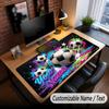 Soccer Theme Custom Mouse Pad Personalized With Name Text Customized Desk Mat For Office Home Decor
