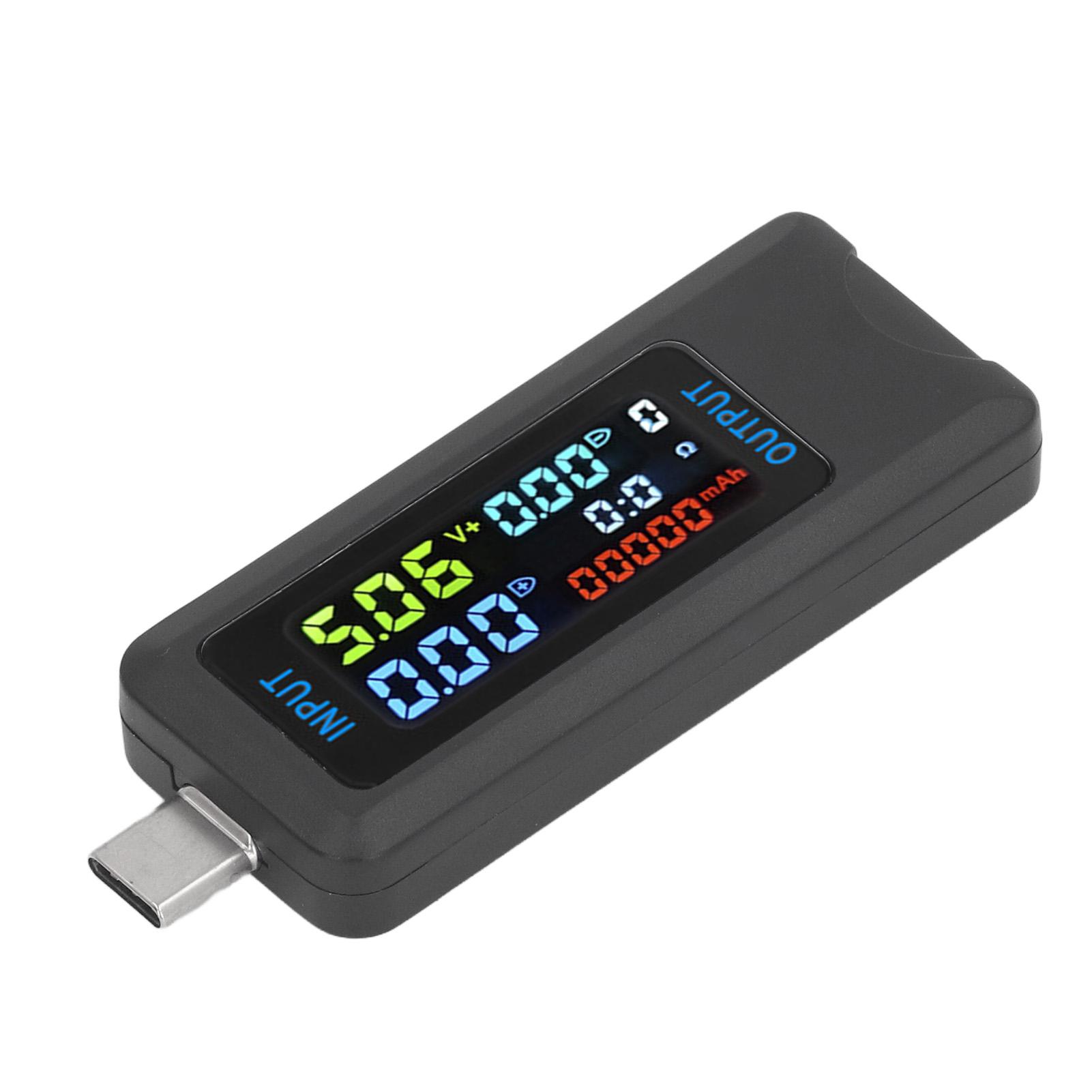 

0‑5A 0‑8A 5‑36V Digital Voltmeter Ammeter 4 Digit Multifunctional Bidirectional IPS LCD Display TYPE C Tester