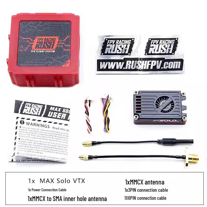 RUSHFPV MAX SOLO FPV Drone Video Transmitter with CNC Case