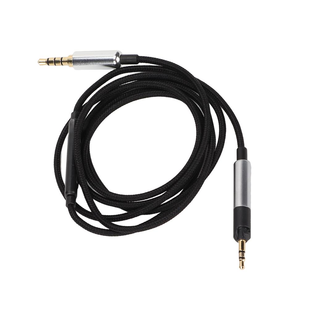 Headphone Upgrade Replacement Line 5 Core 120cm 47.2in Headphone Line with Microphone and Volume Control for Sennheiser