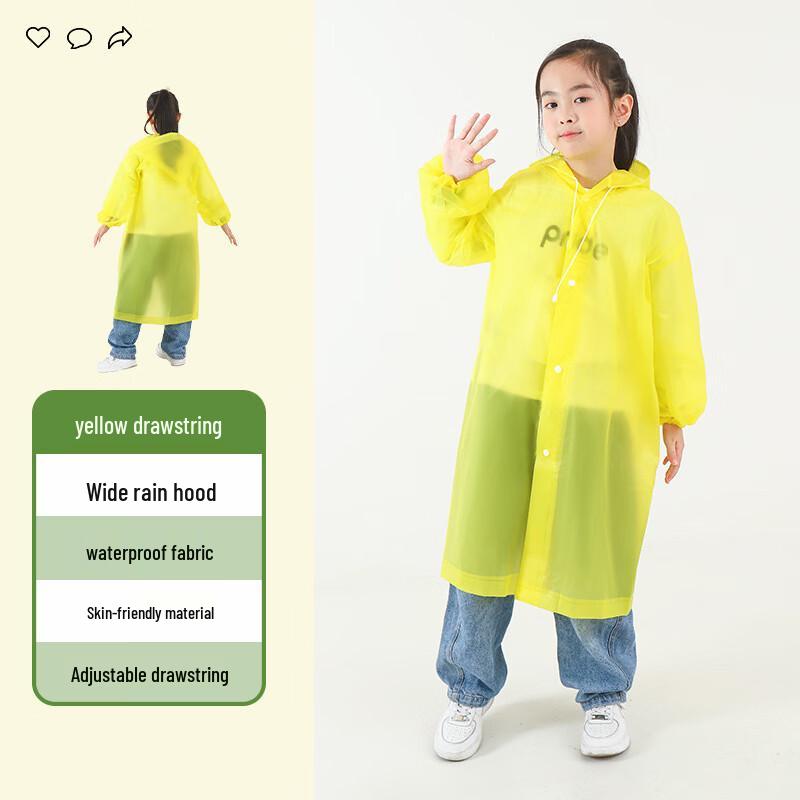 Children's Portable EVA Transparent Raincoat