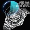 LOUIE JUELEN Automatic Skeleton Mechanical Watch Men's Business Watch Water-Resistant Luminous Men's Wristwatch