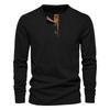 Men's Casual Corduroy Long Sleeve Slim Fit T-Shirt
