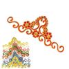 Diy Garment Textile Decorative Accessories Applique Sticker Flower Motif Embroidery Gold Silver Red Blue Costume Iron-on Patch