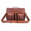 Leather Satchel Messenger Laptop Briefcase Bag Shoulder Men's
