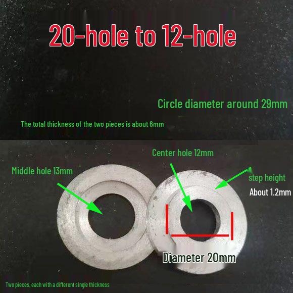 Pressure Plate Jade Carving Washer Gasket Reducer: Large To Small Hole Conversion Pad