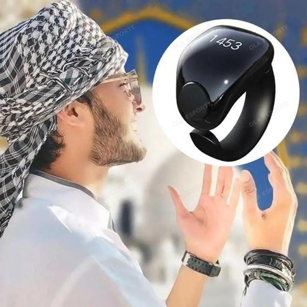 Adjustable Smart Tasbih Tally Digital Counter for Muslims Tasbeeh Zikr Ring Vibration Reminder Waterproof Electronic Rosary