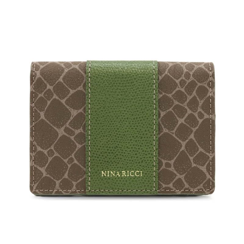Grain Nouveau Purse Pass Case Khaki [Nina Ricci] 85-8017 Women s