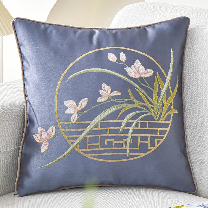 

Новая вышитая наволочка для подушки, подушка для дивана в гостиной, подушка для спинки офисного кресла, изголовье, эркер, поясничная наволочка 45*45