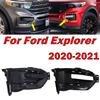Car Exterior Accessories For Ford Explorer 2020 2026 2026 Auto Front Bumper Fog Light Cover Bezel Fog Lamp Grille Replacement