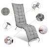 Cushion for a Garden Deckchair Waterproof Tied with Strings 165x50 Cm