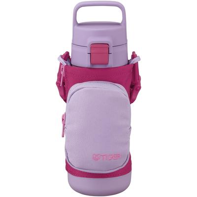 Tiger Thermos Water Bottle 500ml Empty-handed Outing Bottle with Multi-Pocket for One Touch Purple Plum MTA-A050VL