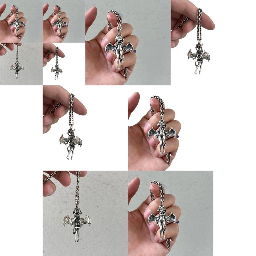 Romantic Angel Necklace With Cartoon Figure And Chain For Daily Wear