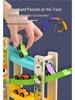 Holz Trägheitsgleiter Auto Bahn & Parkplatz Puzzle Spielzeug für Kinder ab 3 Jahren