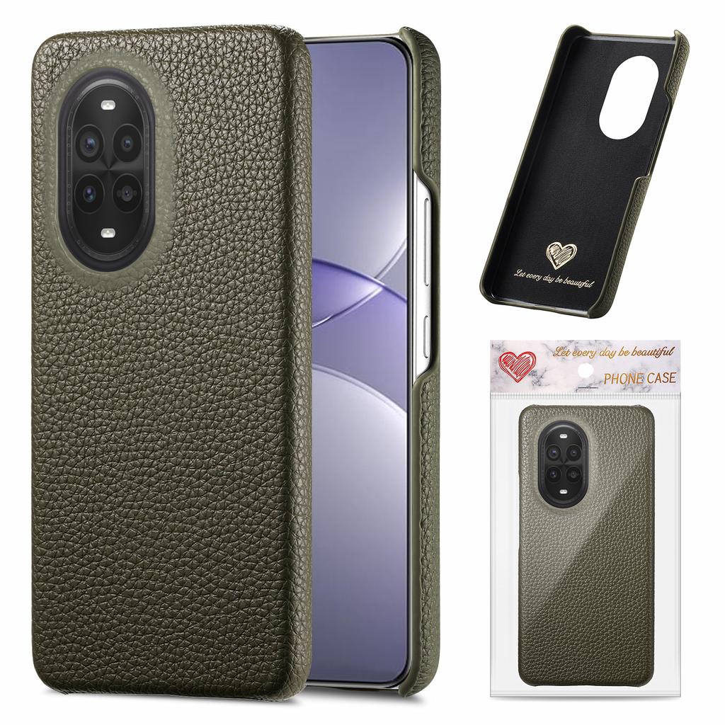 For Huawei nova 13 Pro 5G Case Litchi Texture Leather Coated PC Mobile Back Cover