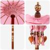 Balinese Parasol with Base Pink 95 X 95 X 260 Cm