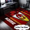Custom Name Kansas City Champions Rug for Living Room, Game Rooms, Office, Bedroom, Floor Mat Playful Design, Fan Gifts Christmas Decor