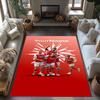 Arsenal Customize Your Name Floor Rug Office Rug Design for Outdoor Balcony Foyer Playrooms Anti-slip Rug Anime Office Decor