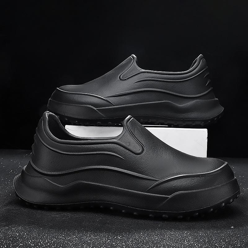 Outside slippers chef shoes men's bag head slippers men's ultra-light home garden drag waterproof and lightweight net shoes work