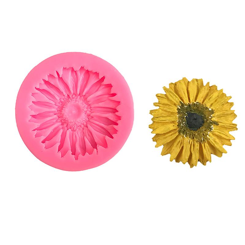 Moule en silicone 3D en forme de fleur de lys et de marguerite, moule en résine, décoration de gâteau au chocolat, fondant, outil de cuisson, cuisine, dessert, fabrication de savon, cadeau à faire soi-même