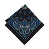 Trifong Bandana Black Bandana Adult Paisley Men's Bandana Blue Handkerchief Stylish 100% Cotton Unisex Women's 55cm x 55cm