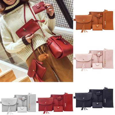 Woman Bag 2019 New Fashion Four-Piece Shoulder Bag Messenger Bag Wallet Handbag