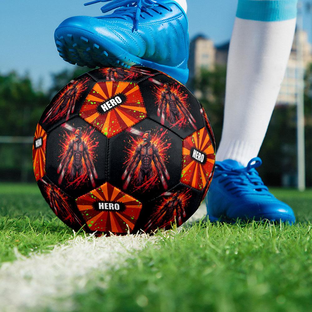 1pc Chainsaw Man Soccer Ball Size 5 Indoor Soccer Ball Fashion Colorful Backyard Game - Great For Sports Fans Gift HE3
