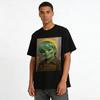 Halloween Cool Zombie Boy Print Top Unisex Trendy Casual Loose Fit Comfortable Pullover Shirt Pure cotton T-shirt