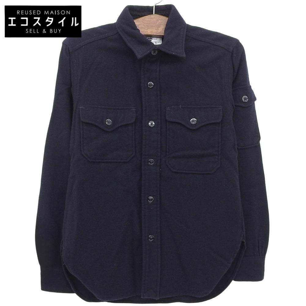 Engineered Garments Excellent condition 100% wool CPO shirt, men's, navy, size XS tops XS NavyUsed