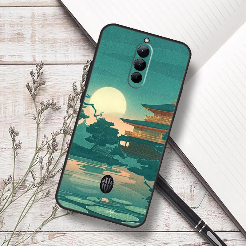Japanese Style Art Case For ZTE Nubia RedMagic 6 7 6S 7S Pro 5G RedMagic 11 8 8S 9 9S 10S Pro Plus 10 Air Cover