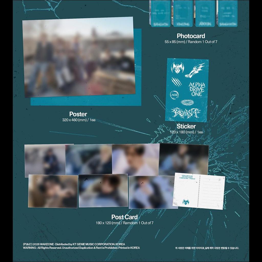 [Pre-order] ALPHA DRIVE ONE [UNBREAKABLE] BEAST_Cementic Nest ver. + Free Gift