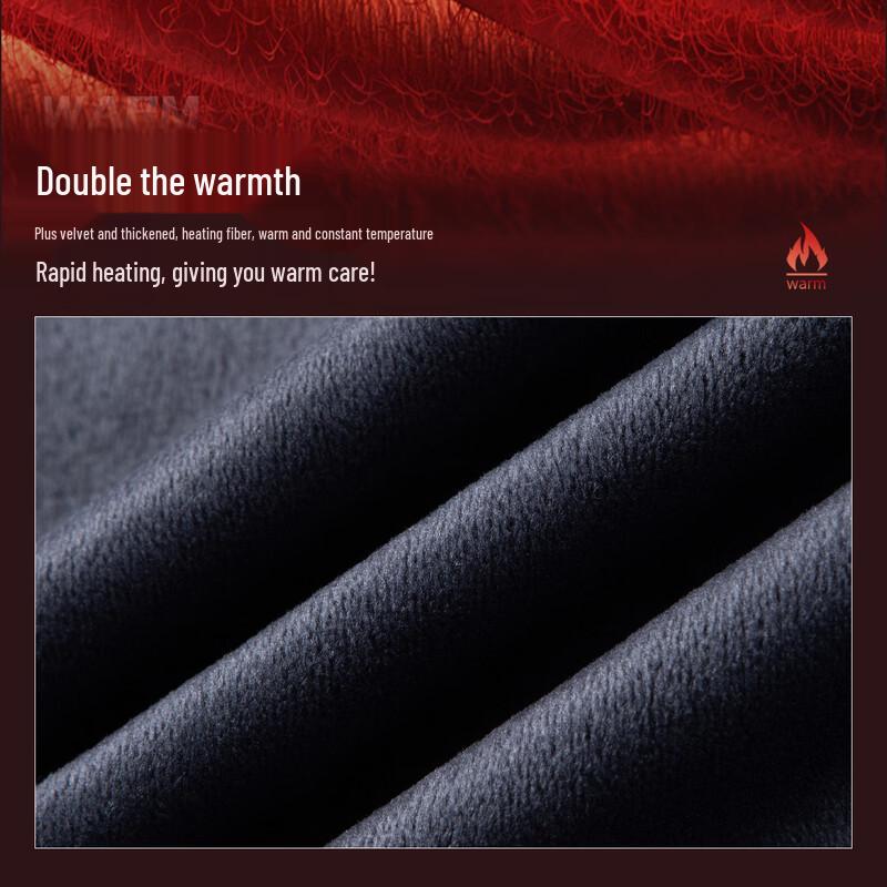 Futing Men's Striped Fleece-Lined Business Shirt with Silk and Wool Blend
