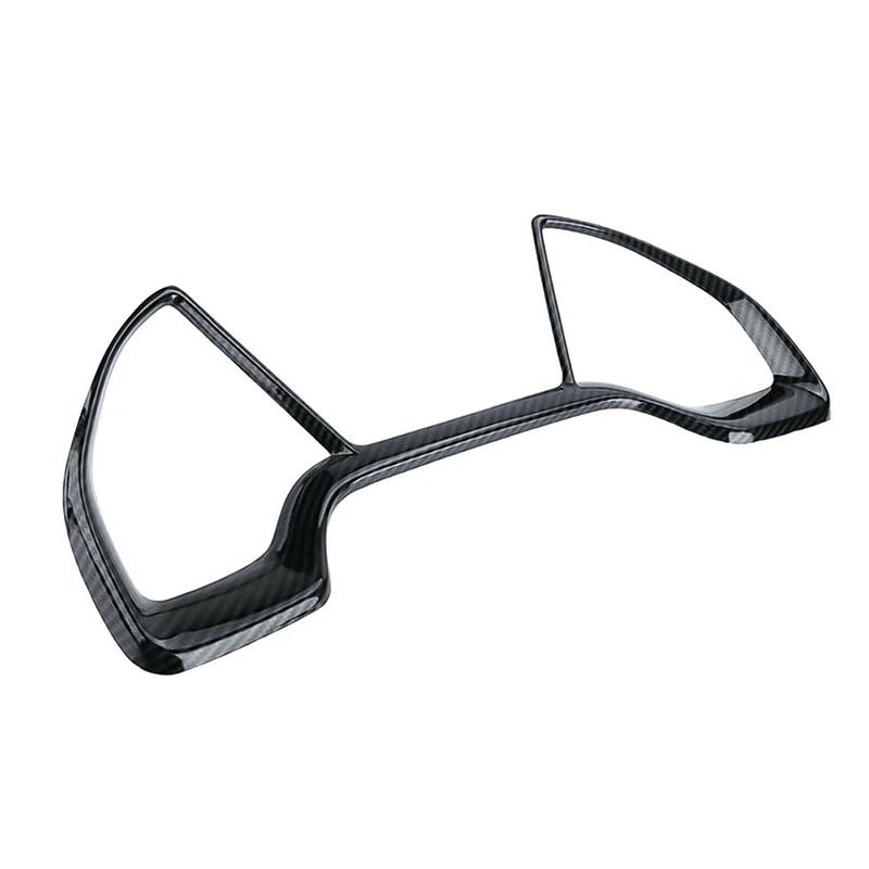 For Honda Civic 2016 2017 2018 2019 2020 Car Inner Dashboard Panel Frame Cover Trims Auto Styling Carbon Fiber Black Stickers