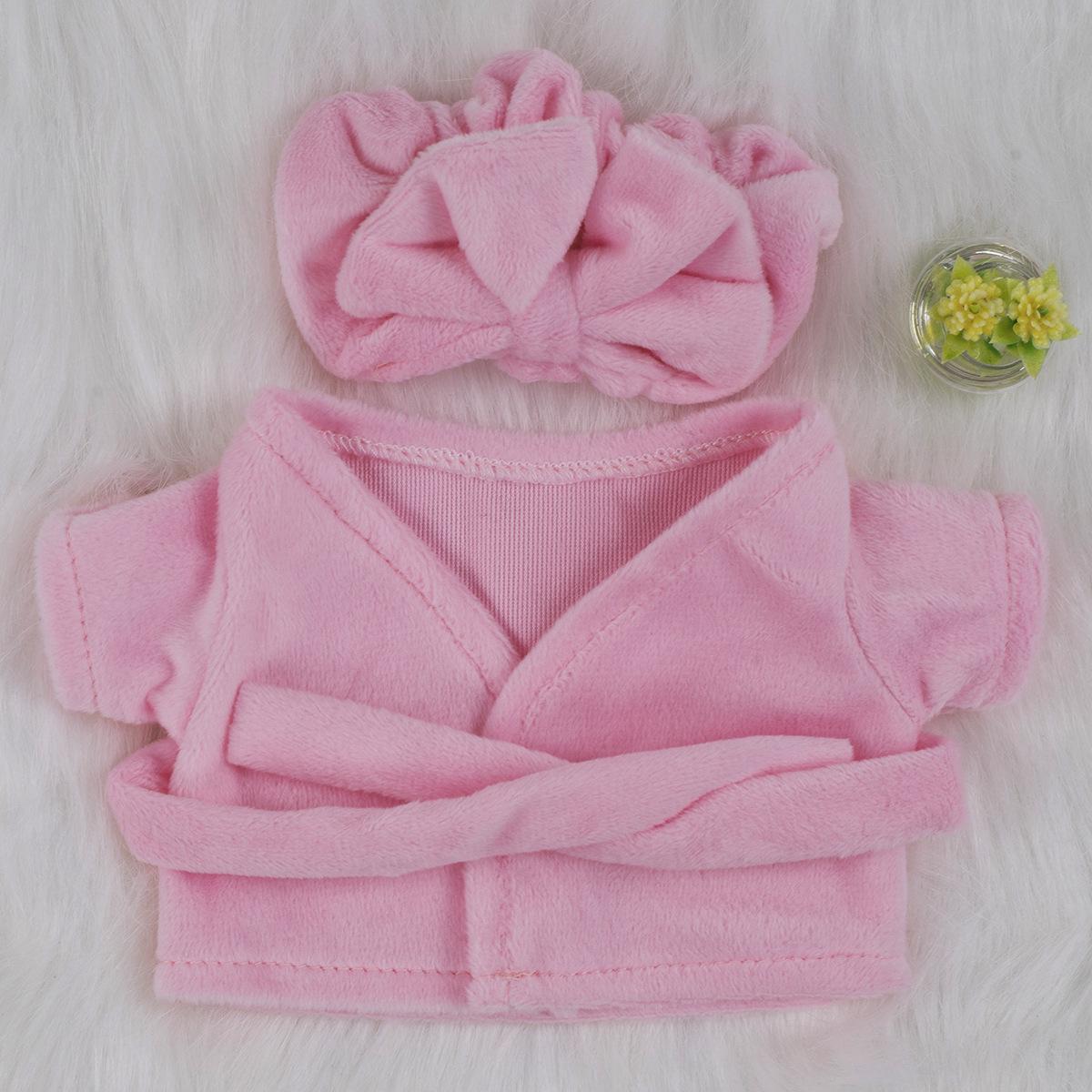 

Набор пижамы и халата Labubu Macaron для кукол 10 см/15 см/20 см - Хлопковая одежда в наличии For 15CM Cotton Doll