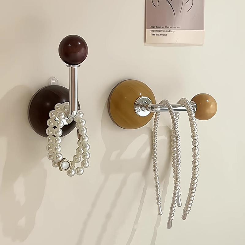 Powerful Load Bearing Suction Cup Hook Bag Hair Band Storage No Drilling Hook Hair Band Storage Tool
