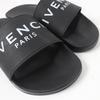 Pristine GIVENCHY Sandals Logo Design Slide Sandals Black Rubber Women 35 Used