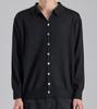 Button Seoul Wool Blend Collared Knit Cardigan (Black)