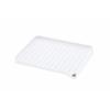 Richell Silicone Draining Tray, White, Shelly, 41 X 36.3 X 5.1 Cm, Drainage Tray with Stop Valve, Large, Reversible, Antibacterial