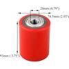 A Pair of Pallet Jack/Truck Wheels 3 X 3.75"with Pre-Installed Bearings, 20mm ID PU Tread - Includes Axles and Pins by JackCraft