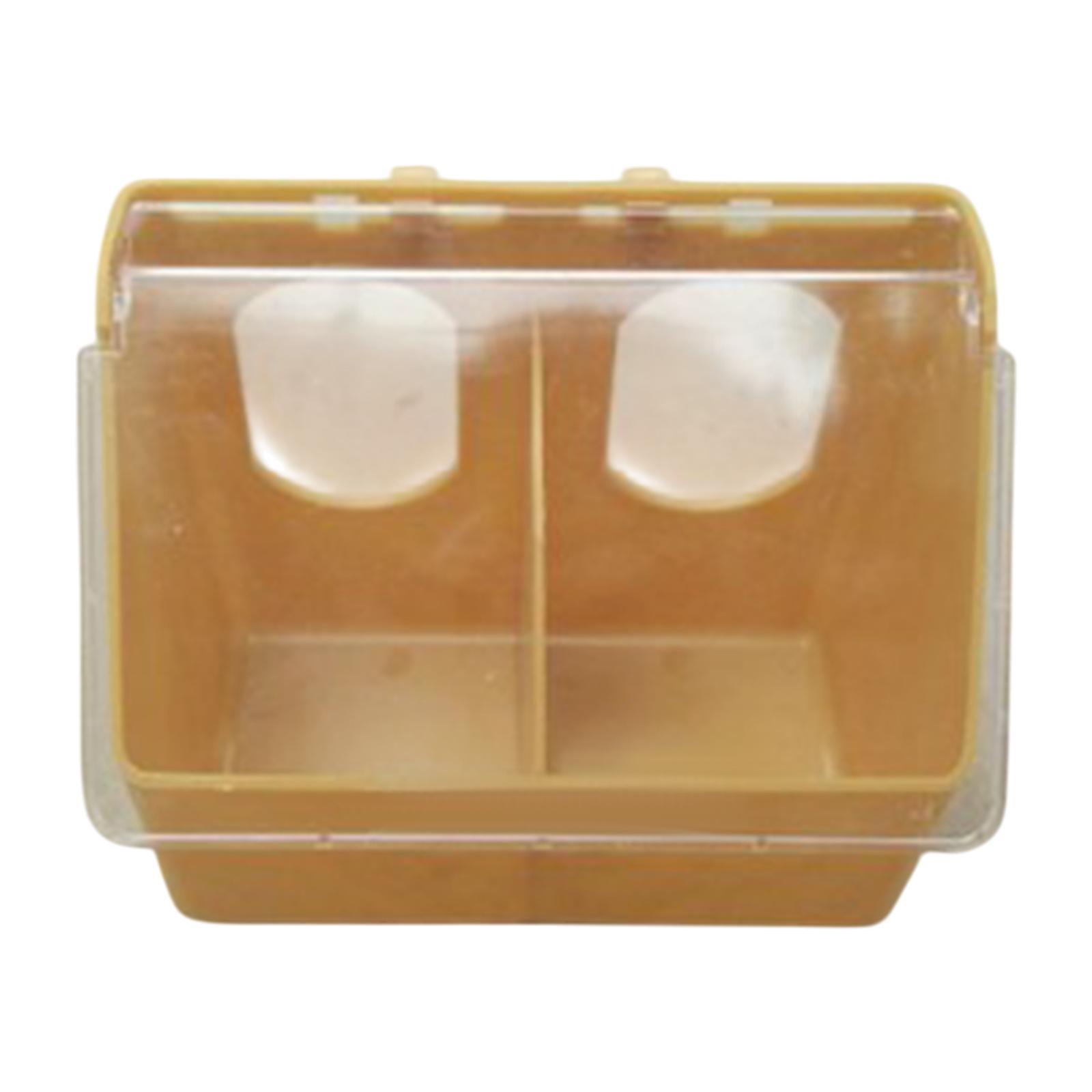 Pigeon Bird Feeder Feeding Station Cage Accessories Anti Splashing Pigeon Feeder for Poultry Parrot Parakeet Canary Cage Two holes