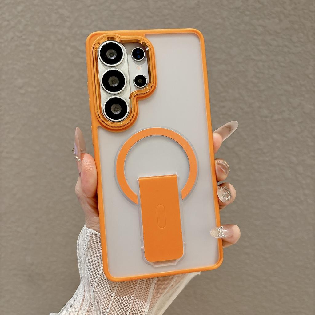 Samsung S26ultra sound bracket matte magnetic mobile phone case s25plus anti-drop simple protective case