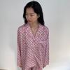 [Muse Stimmung] Paspel 40er Baumwoll-Modal Herz Karo Pyjama [Versand aus Korea] 100% Original